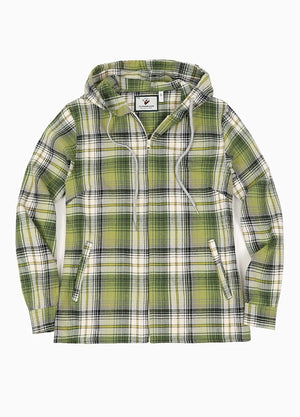 Women's Flower Whisperer Midweight Flannel Hooded Shirt