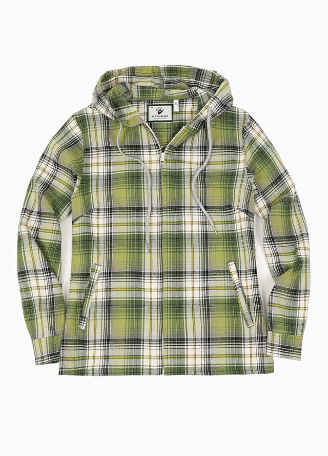 Women's Flower Whisperer Midweight Flannel Hooded Shirt