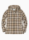 Women's Flower Whisperer Midweight Flannel Hooded Shirt