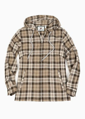 Women's Flower Whisperer Midweight Flannel Hooded Shirt