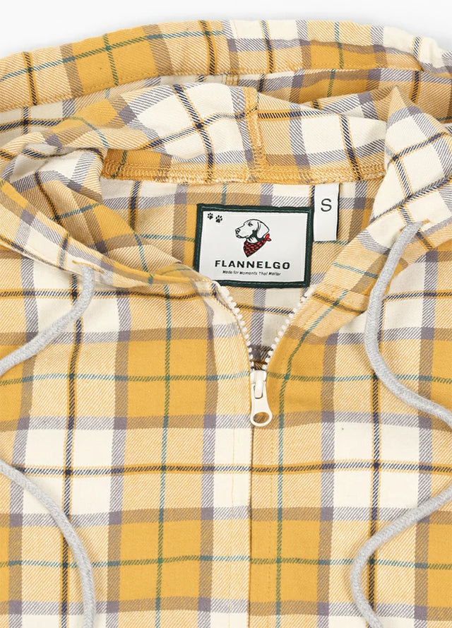 Women's Flower Whisperer Midweight Flannel Hooded Shirt