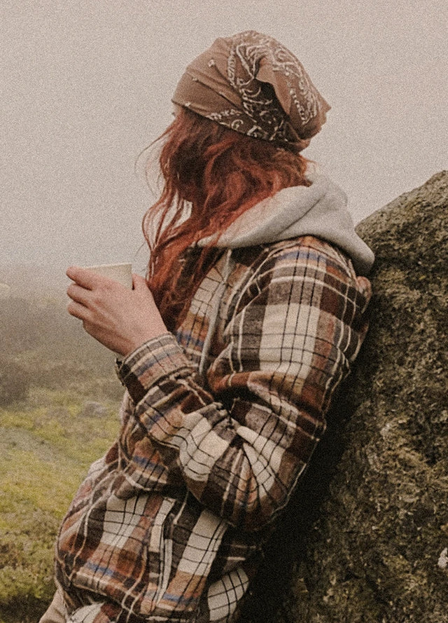 Women's Sherpa-Lined Full Zip Up Flannel Jacket with Fleece Hood