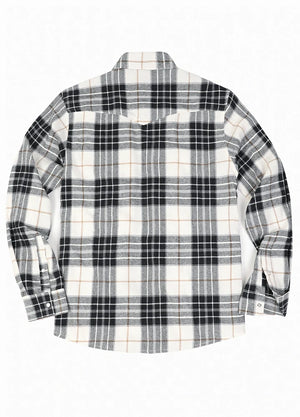 Men's Plaid Long Sleeve Western Shirt, Pearl Snap