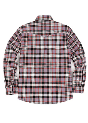 Men's Plaid Long Sleeve Western Shirt, Pearl Snap