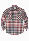 Men's Plaid Long Sleeve Western Shirt, Pearl Snap