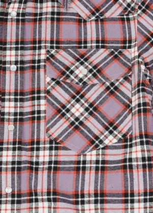 Men's Plaid Long Sleeve Western Shirt, Pearl Snap