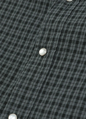 Men's Snap button Short-Sleeve Western shirt
