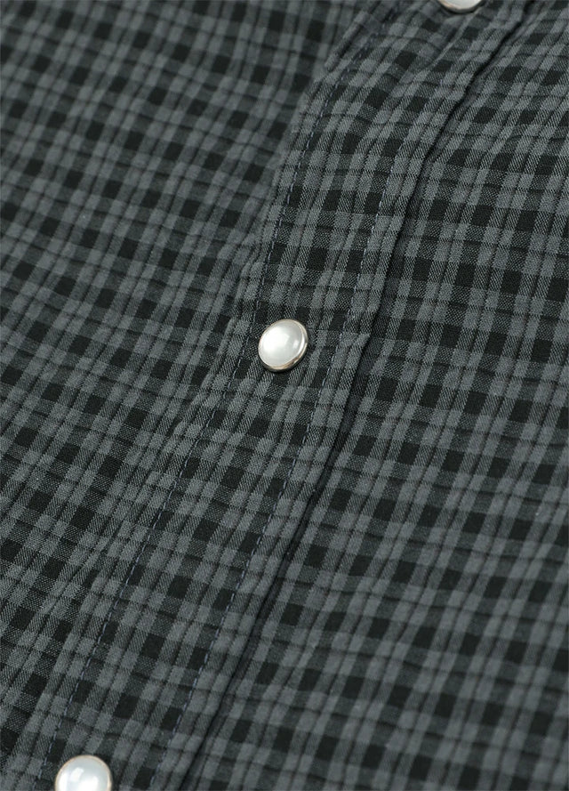 Men's Snap button Short-Sleeve Western shirt