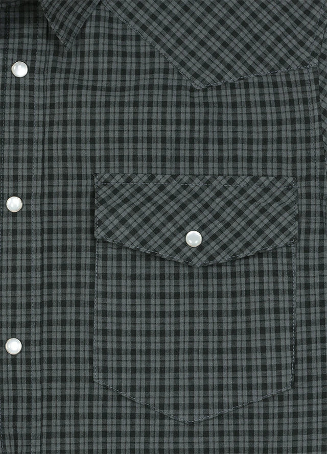 Men's Snap button Short-Sleeve Western shirt
