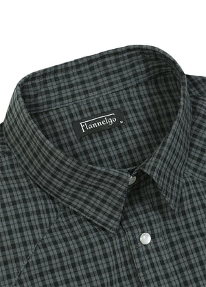 Men's Snap button Short-Sleeve Western shirt