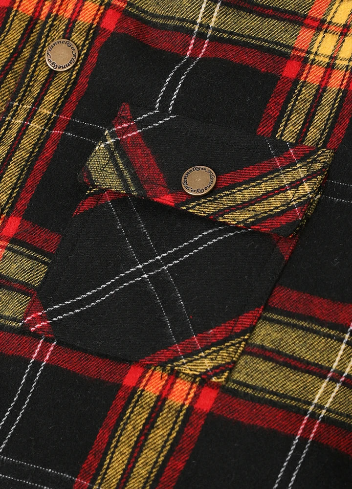 Quilted Puffer Vest Front Snap Button Closure