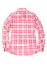 Women's Sherpa Lined Shirt Jacket Button Up Plaid Jacket