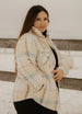 Women's Sherpa Lined Throughout Button Up Plaid Jacket