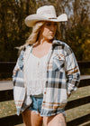 Women's Sherpa Lined Throughout Button Up Plaid Jacket