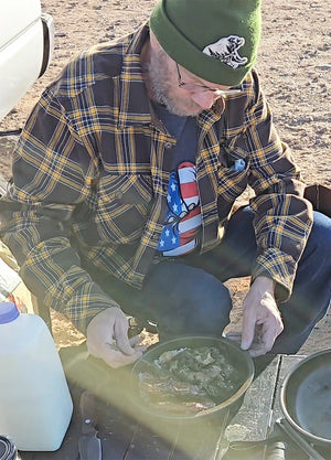 Front view of a man wearing a yellow and brown mens warm flannel shirt prepare for the meals-XR1111AG-S,XR1111AG-M,XR1111AG-L,XR1111AG-XL,XR1111AG-XXL,XR1111AG-3XL