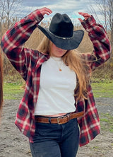Women's Soft Flannel Shirt, Roll Up Sleeve