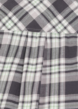 Zacht flanellen damesoverhemd met opgerolde mouwen