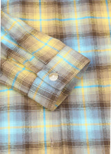 Zacht flanellen damesoverhemd met opgerolde mouwen