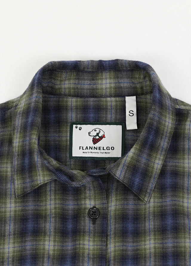 Women's Soft Flannel Shirt, Roll Up Sleeve