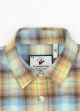 Zacht flanellen damesoverhemd met opgerolde mouwen