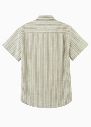 Men's Breathable Fine Stripe Short Sleeve Shirt