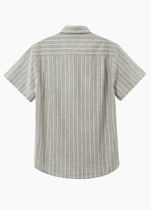Men's Breathable Fine Stripe Short Sleeve Shirt