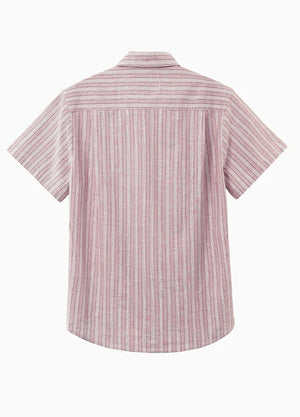 Men's Breathable Fine Stripe Short Sleeve Shirt