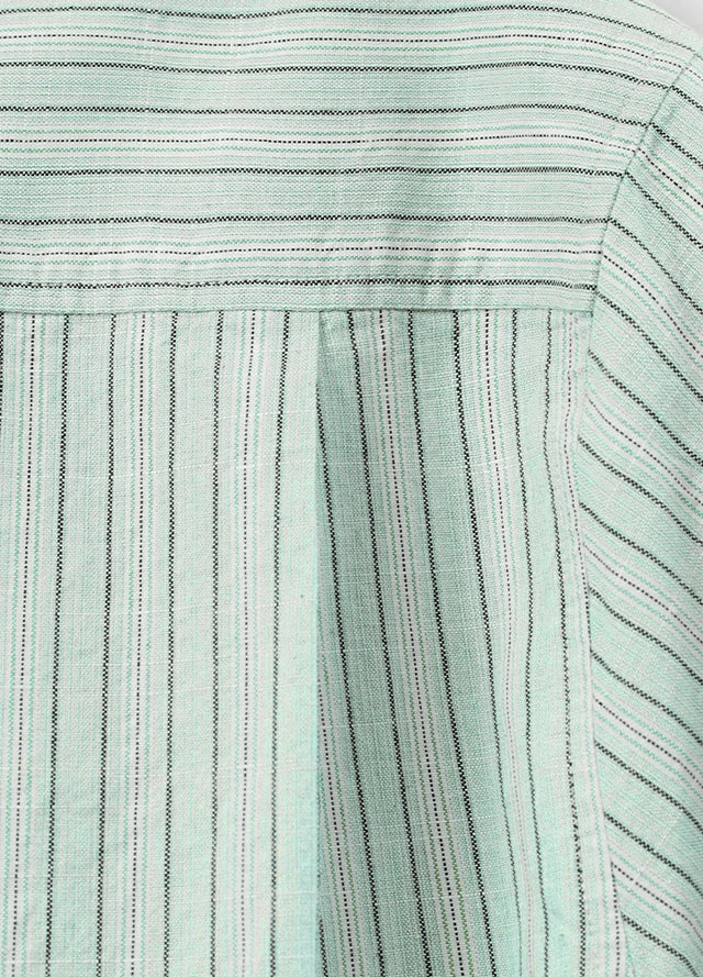 Men's Breathable Fine Stripe Short Sleeve Shirt