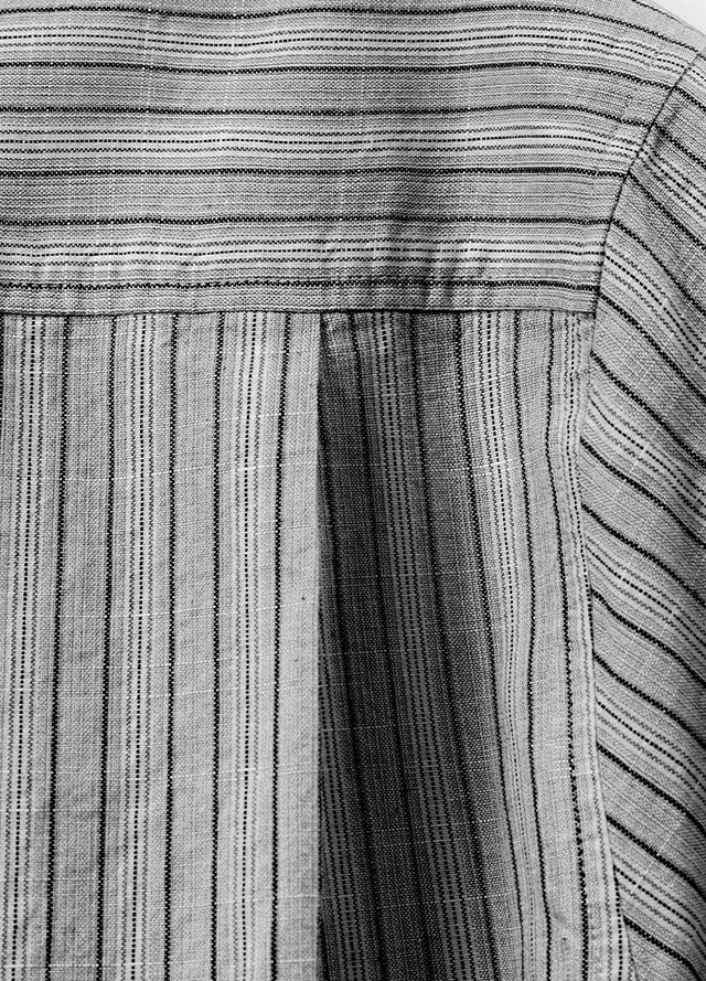 Men's Breathable Fine Stripe Short Sleeve Shirt