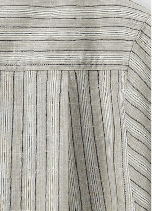 Men's Breathable Fine Stripe Short Sleeve Shirt