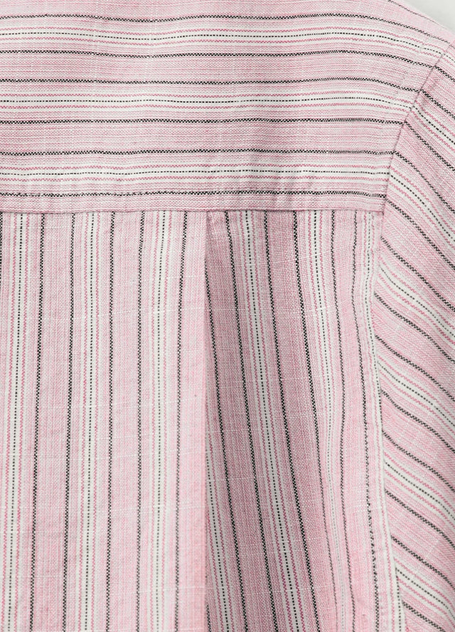 Men's Breathable Fine Stripe Short Sleeve Shirt