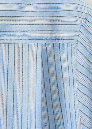 Men's Breathable Fine Stripe Short Sleeve Shirt