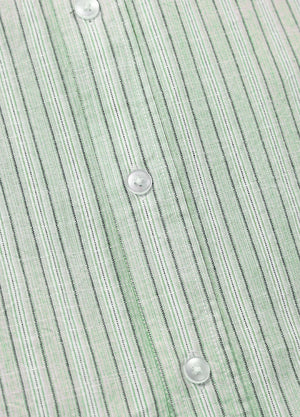 Men's Breathable Fine Stripe Short Sleeve Shirt