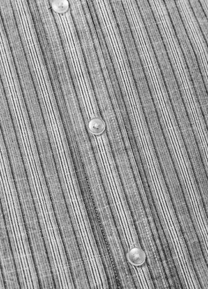 Men's Breathable Fine Stripe Short Sleeve Shirt