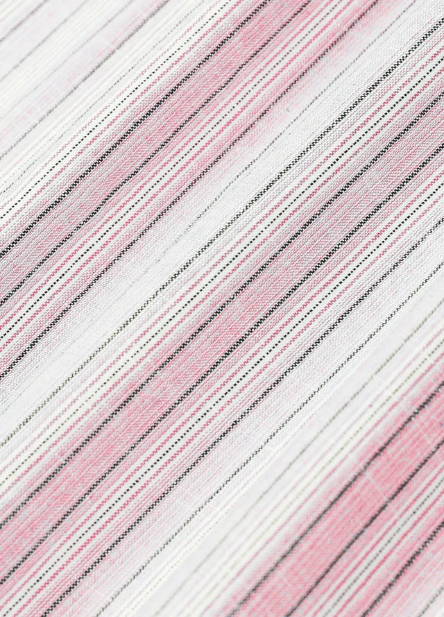 Men's Breathable Fine Stripe Short Sleeve Shirt