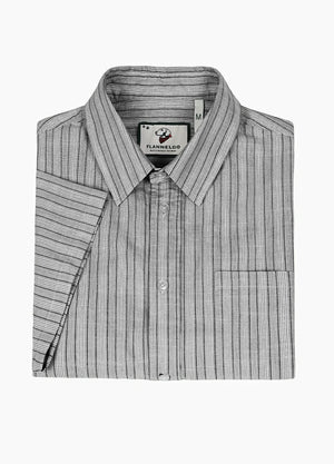 Men's Breathable Fine Stripe Short Sleeve Shirt