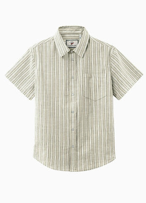 Men's Breathable Fine Stripe Short Sleeve Shirt