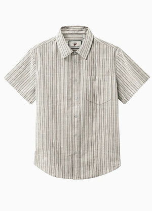 Men's Breathable Fine Stripe Short Sleeve Shirt