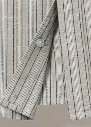 Men's Breathable Fine Stripe Short Sleeve Shirt