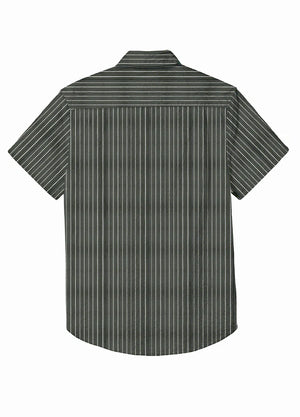 Men's Stripe Seersucker Short Sleeve Shirt