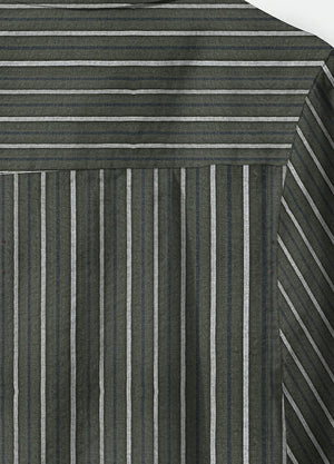 Men's Stripe Seersucker Short Sleeve Shirt