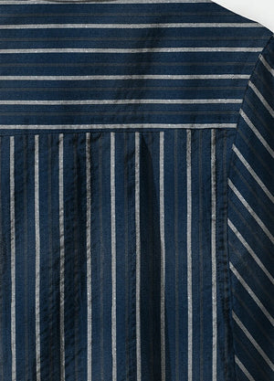 Men's Stripe Seersucker Short Sleeve Shirt