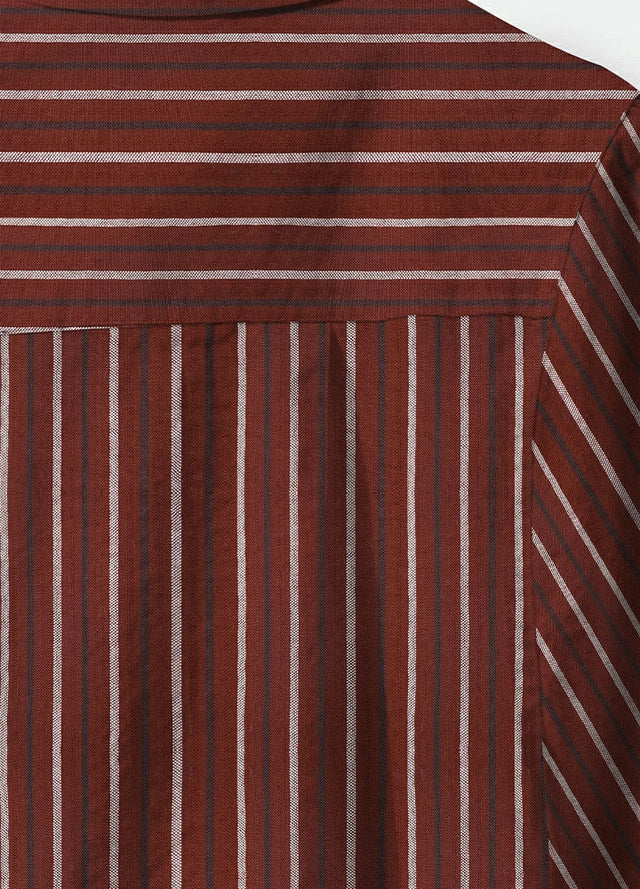 Men's Stripe Seersucker Short Sleeve Shirt