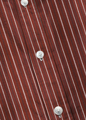 Men's Stripe Seersucker Short Sleeve Shirt