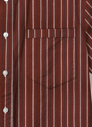 Men's Stripe Seersucker Short Sleeve Shirt