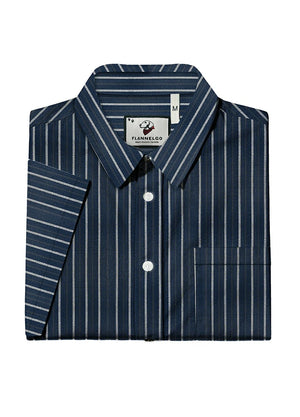 Men's Stripe Seersucker Short Sleeve Shirt