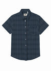 Men's Stripe Seersucker Short Sleeve Shirt