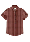Men's Stripe Seersucker Short Sleeve Shirt