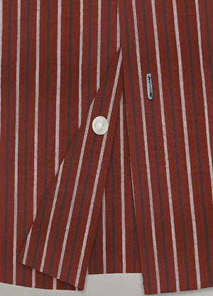 Men's Stripe Seersucker Short Sleeve Shirt