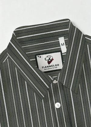 Men's Stripe Seersucker Short Sleeve Shirt